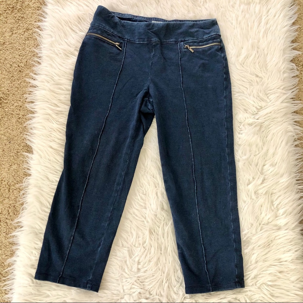 Style & Co pull on corduroy crop leggings, medium